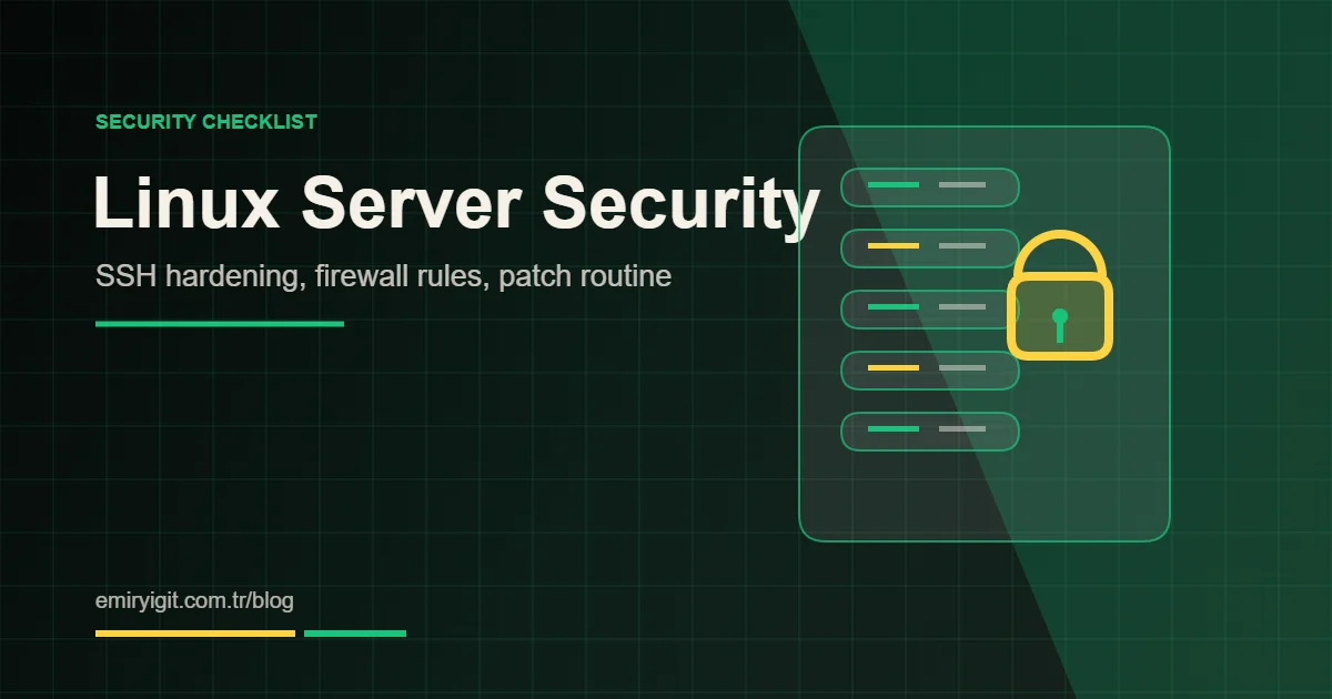Linux sunucu güvenliği rehberi kapak görseli